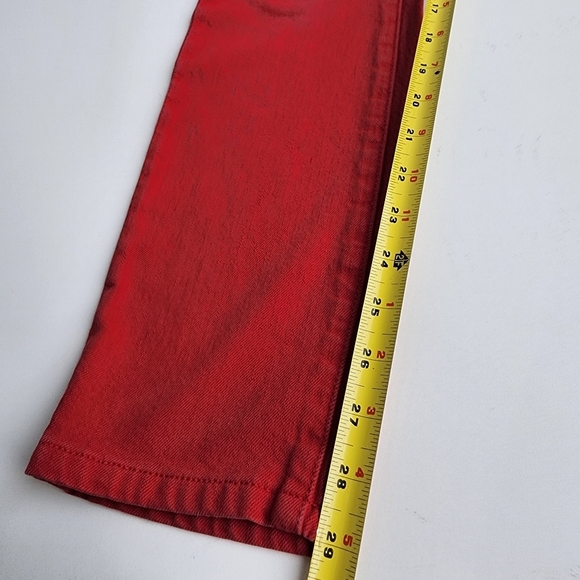 Banana Republic Washed Red Women's Skinny Jeans Red Size 27 Cotton 30×29J3 - Picture 3 of 12